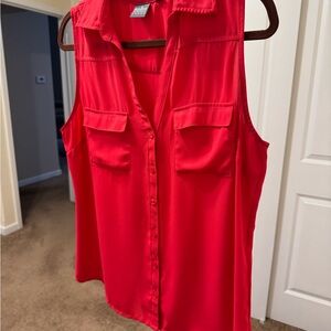 Sophie Max Red Blouse Elegant and Versatile